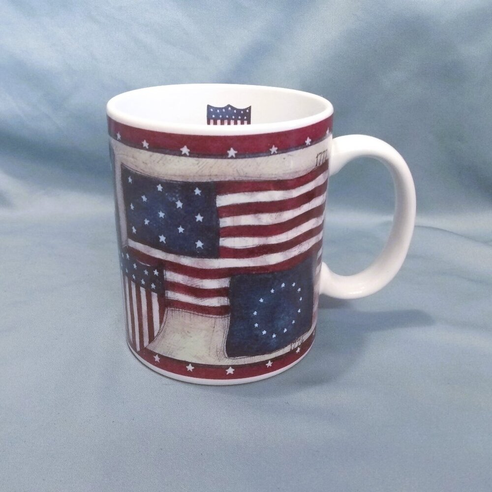 Vintage Lang & Wise "Old Glory" Coffee Mug-1998-SSB #9
